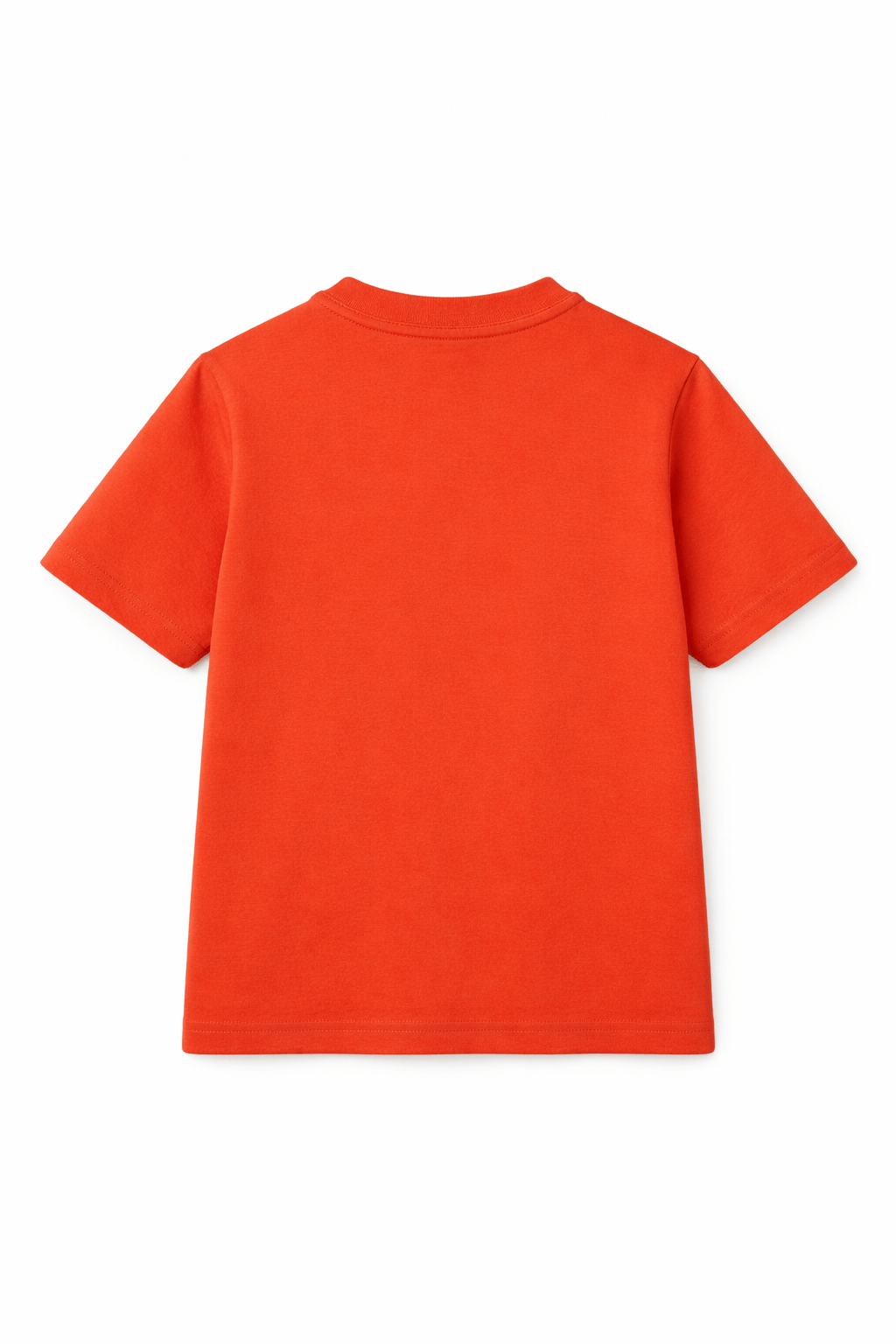 Kids Orange Racing Car Graphic T-Shirt