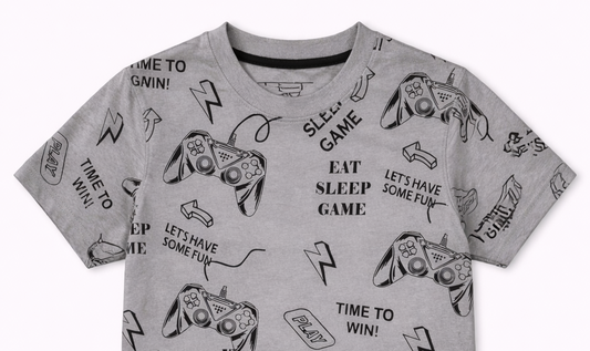 Boys Gaming Graphic T-Shirt β Kids Summer Casual Tee | Boys Printed T Shirt Pakistan