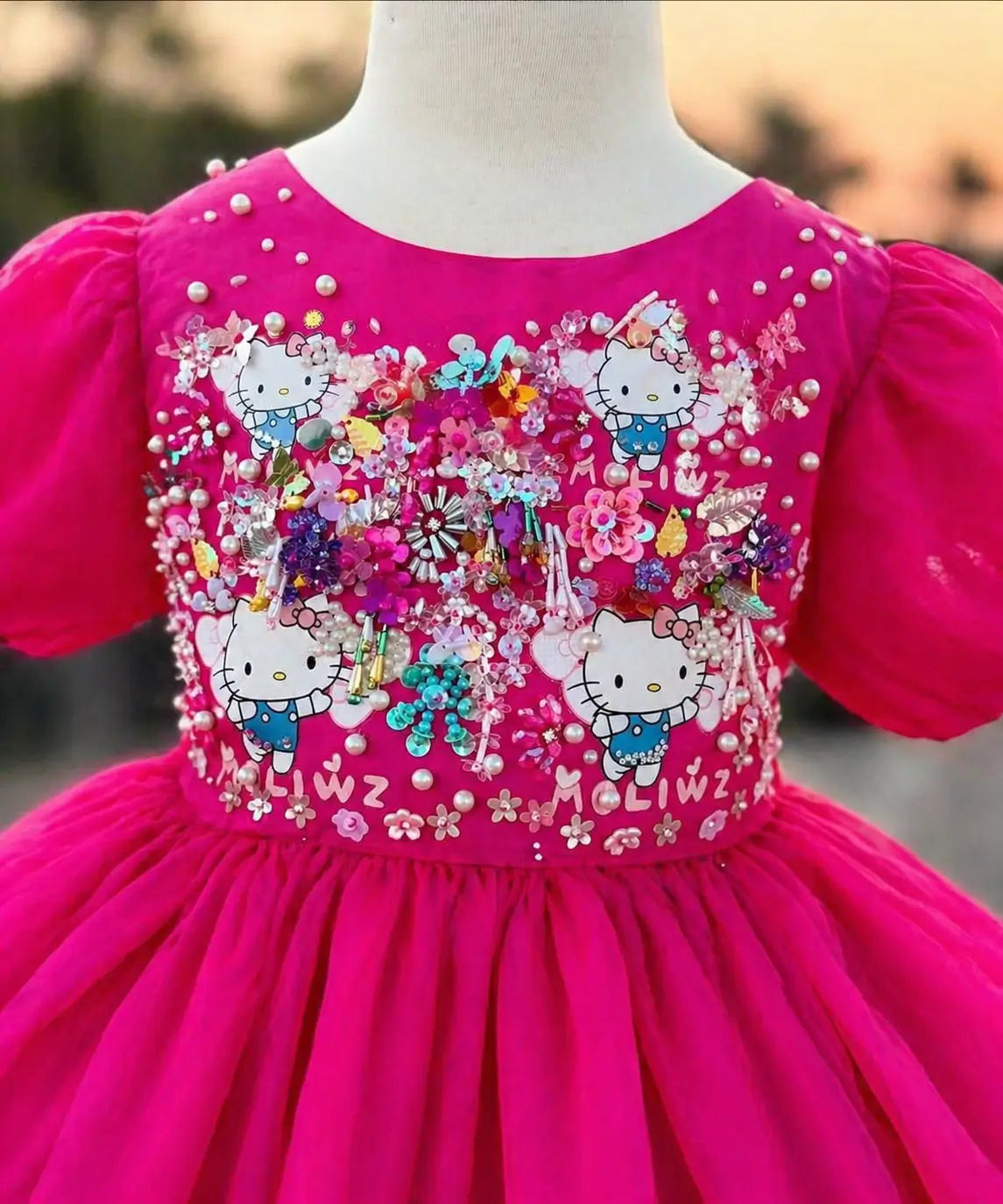Girls Pink Princess Maxi Dress – Cute Kids Party Dress | Best in Pakistan