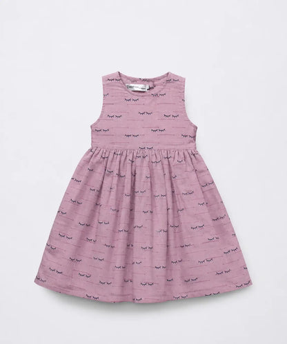 Mink Mink Dress for Girls – Soft Pink Sleeveless Kids Party & Casual Wear Dress
