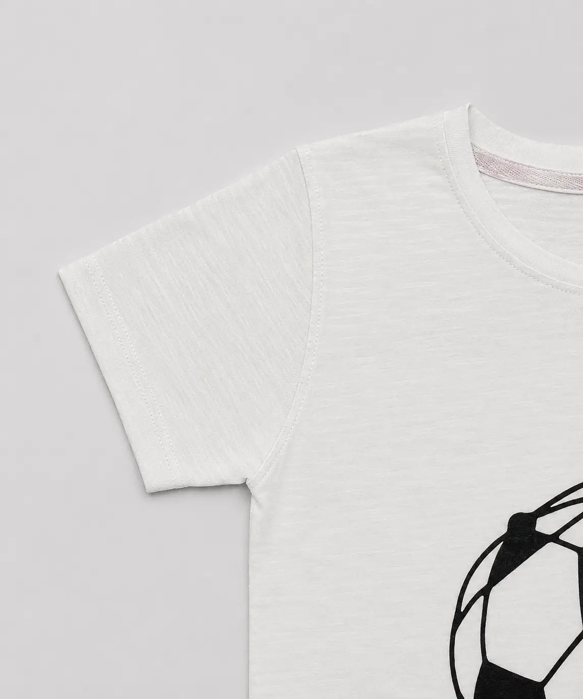 Kids White Football Graphic Unisex T-Shirt – Premium Casual Cotton Tee