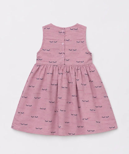 Mink Mink Dress for Girls – Soft Pink Sleeveless Kids Party & Casual Wear Dress