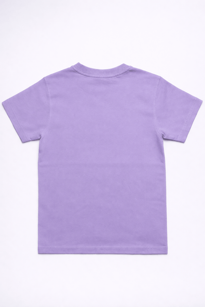 Kids Purple Cat Graphic T-Shirt
