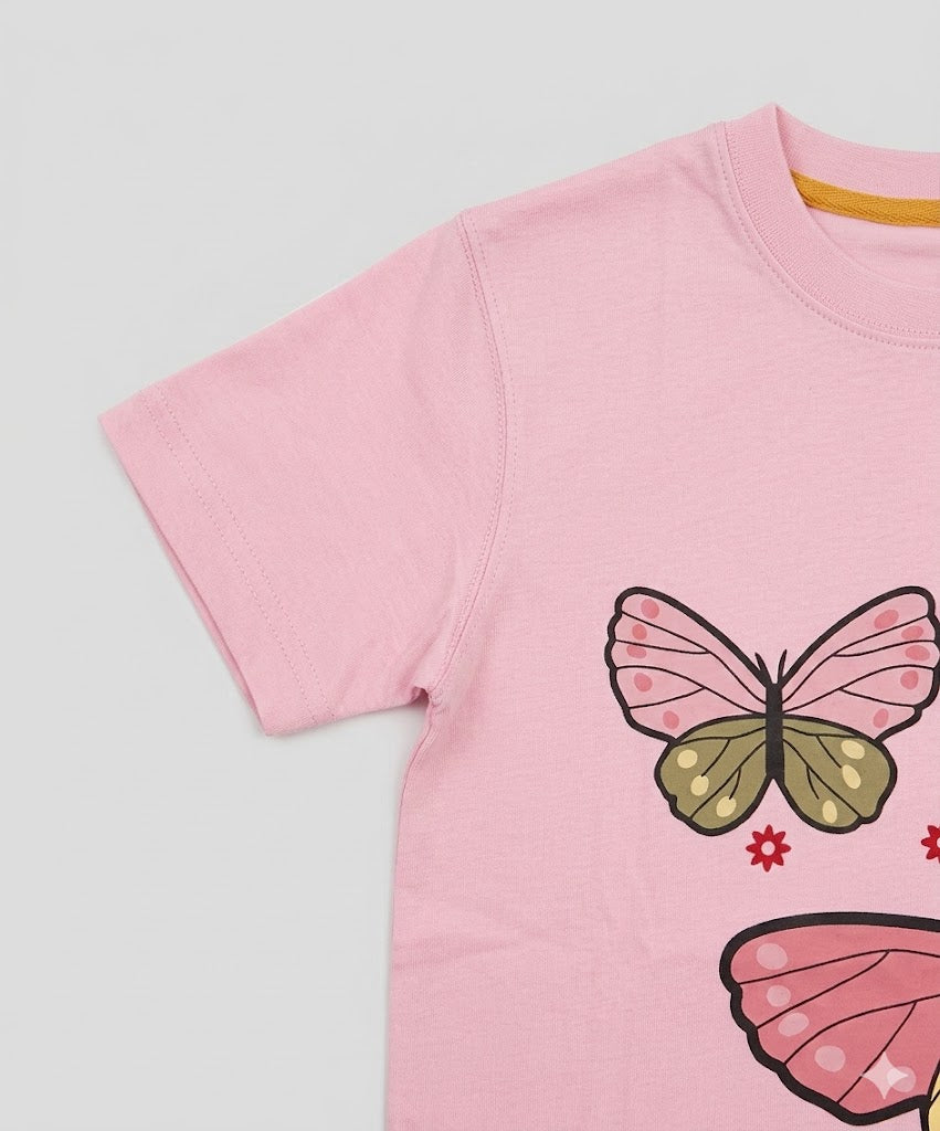 Cute Cartoon Graphic Tee for Kids | Soft Cotton Summer Top
