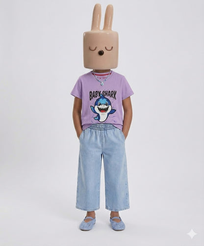 Kids Baby Shark T-Shirt | Soft Cotton Summer Shirt