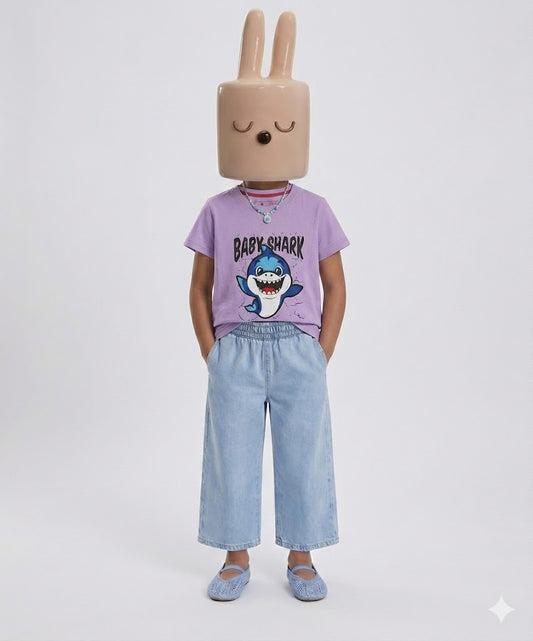 Kids Baby Shark T-Shirt | Soft Cotton Summer Shirt