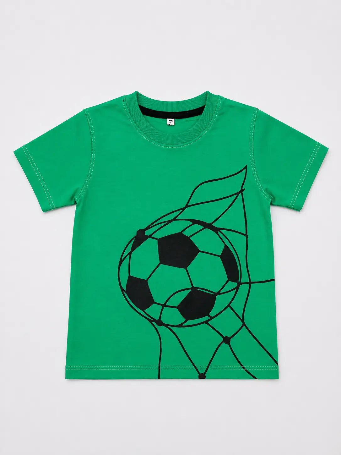 Kids Green Football Graphic Unisex T-Shirt – Premium Casual Cotton Tee
