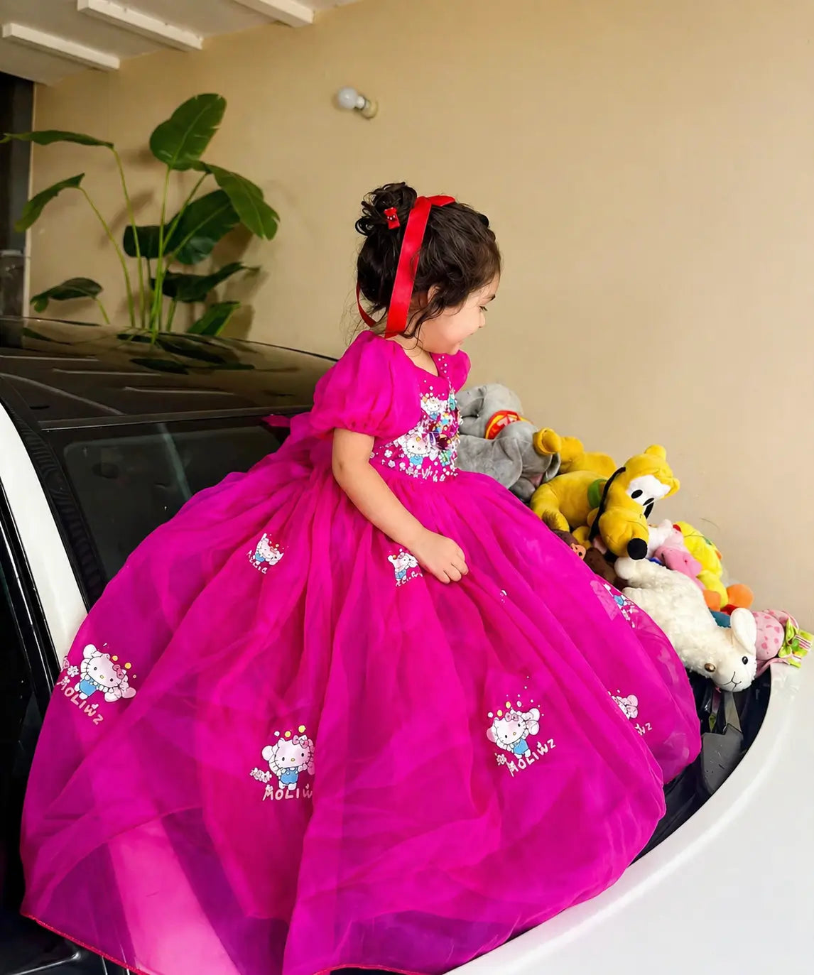 Girls Pink Princess Maxi Dress – Cute Kids Party Dress | Best in Pakistan