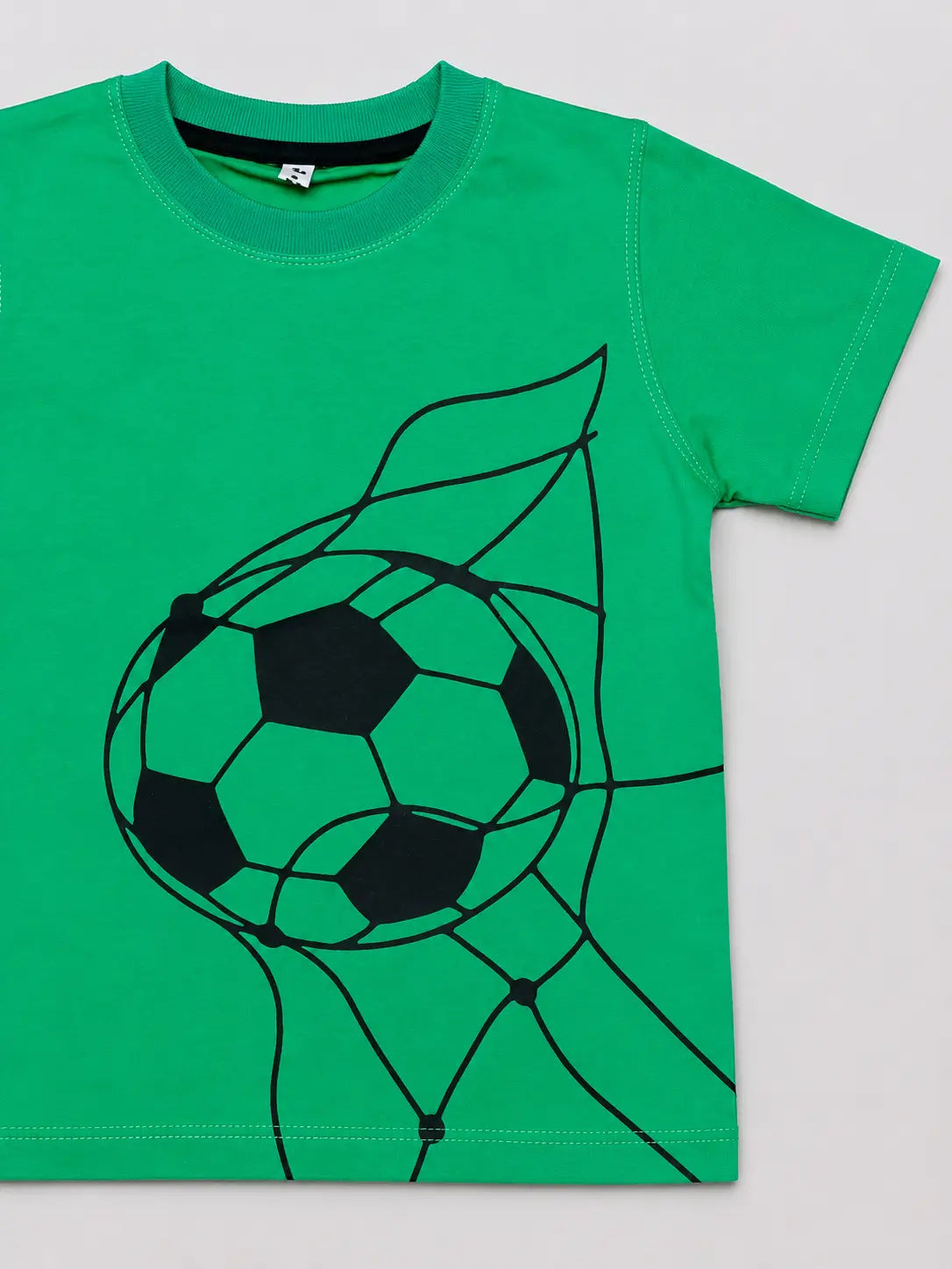 Kids Green Football Graphic Unisex T-Shirt – Premium Casual Cotton Tee
