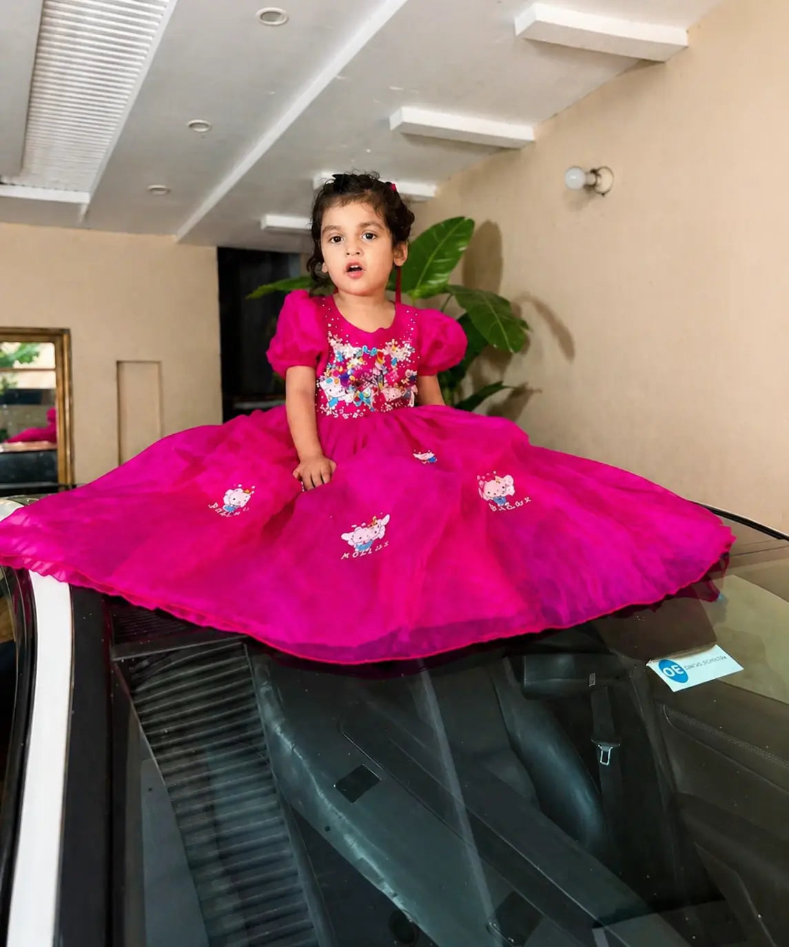 Girls Pink Princess Maxi Dress – Cute Kids Party Dress | Best in Pakistan