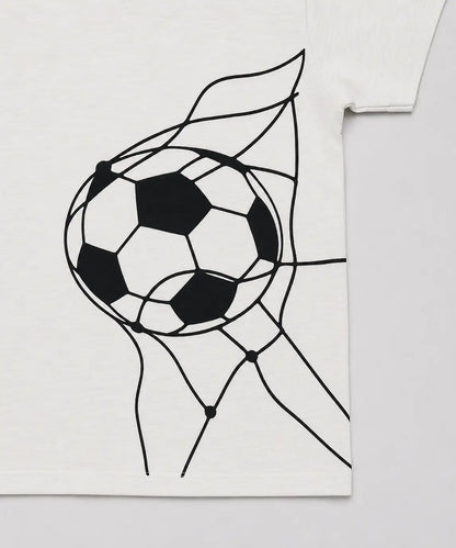 Kids White Football Graphic Unisex T-Shirt – Premium Casual Cotton Tee