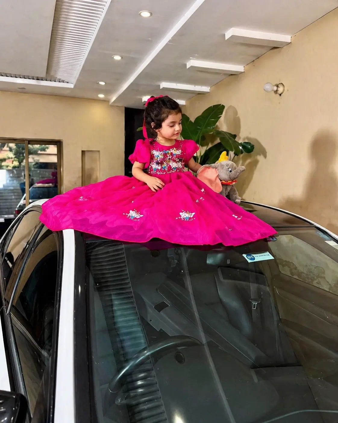 Girls Pink Princess Maxi Dress – Cute Kids Party Dress | Best in Pakistan