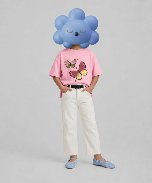 Cute Cartoon Graphic Tee for Kids | Soft Cotton Summer Top