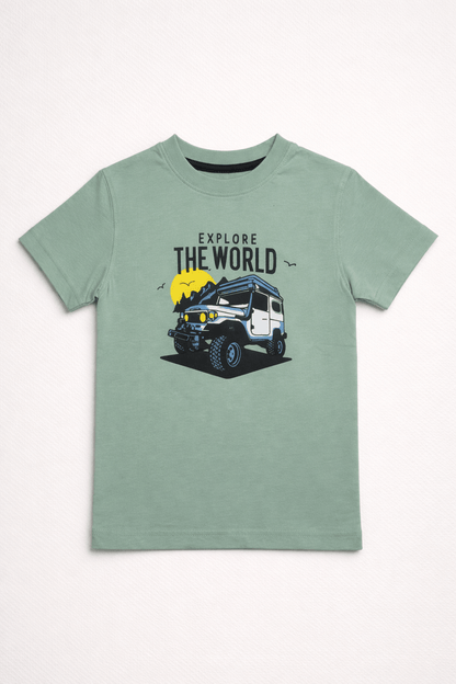 Kids Explore The World Graphic T-Shirt