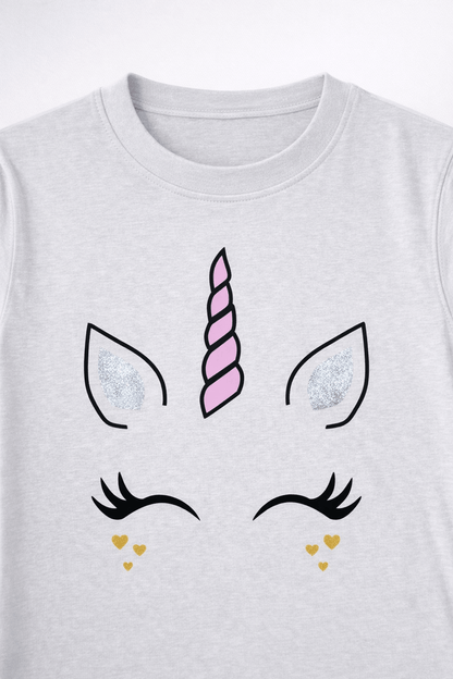 Unicorn Face Graphic T-Shirt