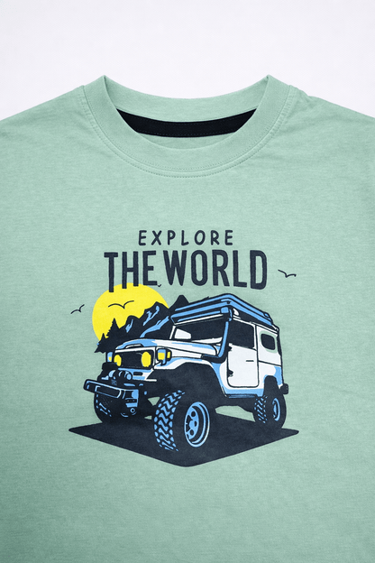 Kids Explore The World Graphic T-Shirt