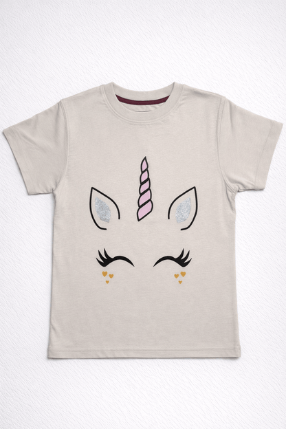 Unicorn Face Graphic T-Shirt