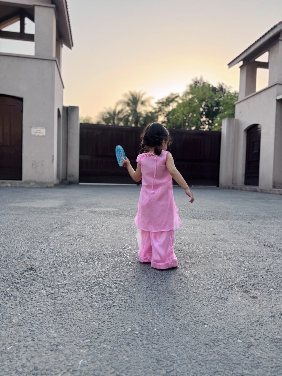 Girls Pink Sleeveless Kurti with Trouser – Premium Kids Ethnic Wear