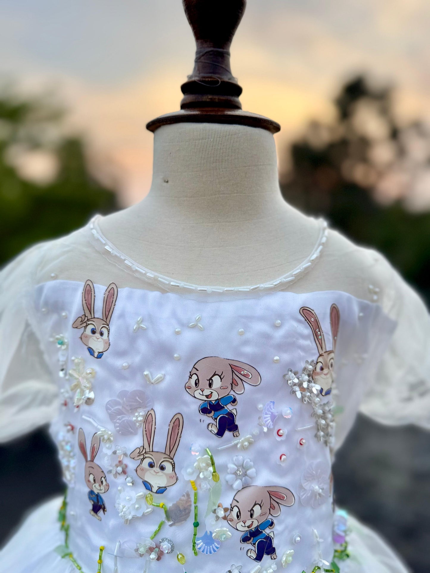 Girls White Princess Maxi Frocks Dress | Kids Party Wear – Best in Pakistan
