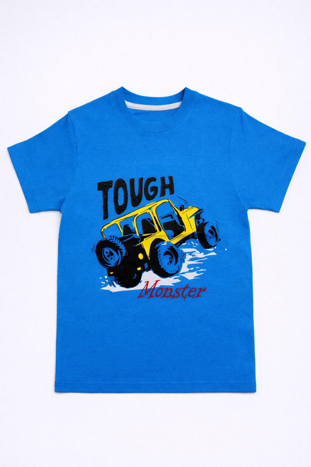 Kids Blue Monster Truck Graphic T-Shirt