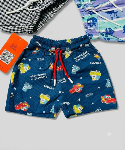 Boys navy space printed shorts pack of 3 kids summer casual wear — MiMo Pakistan