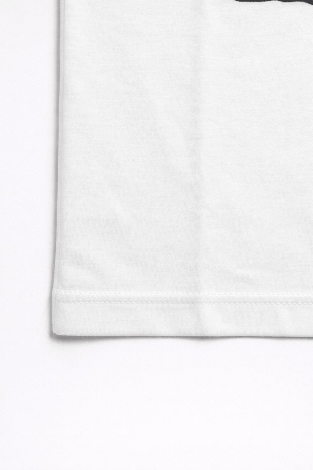 Kids White Cartoon Graphic T-Shirt