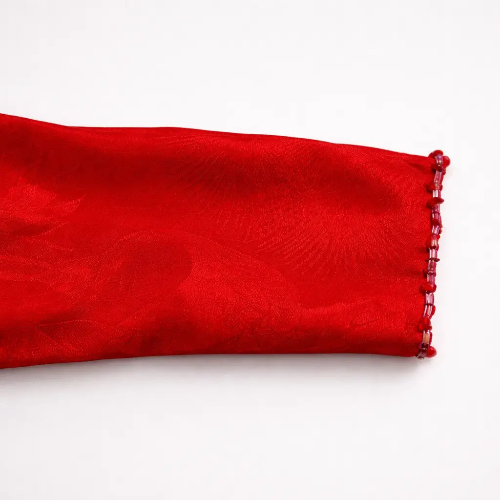 Girls red kurta trouser dupatta size chart 2-5 years — MiMo Pakistan