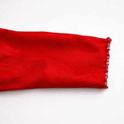 Girls red kurta trouser dupatta size chart 2-5 years — MiMo Pakistan