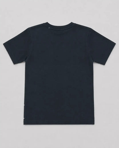 Kids black football printed t-shirt flat lay 1-5 years — MiMo Pakistan