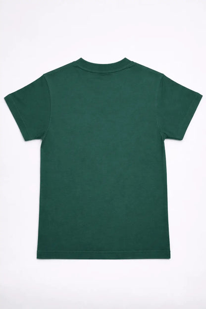 Boys green car printed t-shirt flat lay 5-10 years — MiMo Pakistan