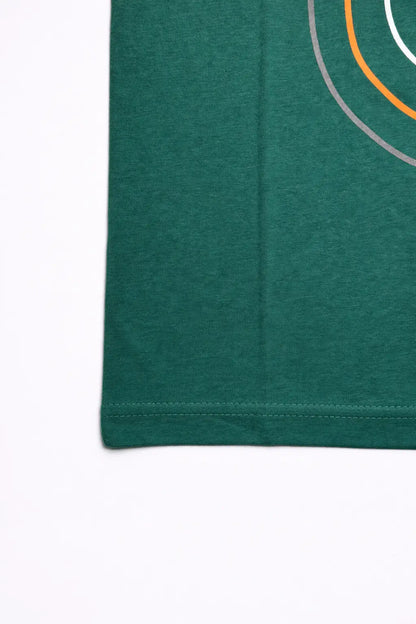 Boys green car graphic t-shirt back view kids casual wear — MiMo Pakistan